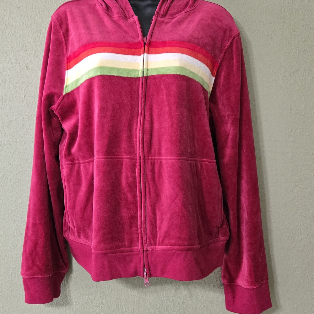 Vintage NWT Route 66 5 Tripe Burgundy  Hoodie Size XL